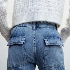Mango Pocket Cargo Jeans 13 Mango Pocket Cargo Jeans -Mango popular store mango 6845 5238836 4
