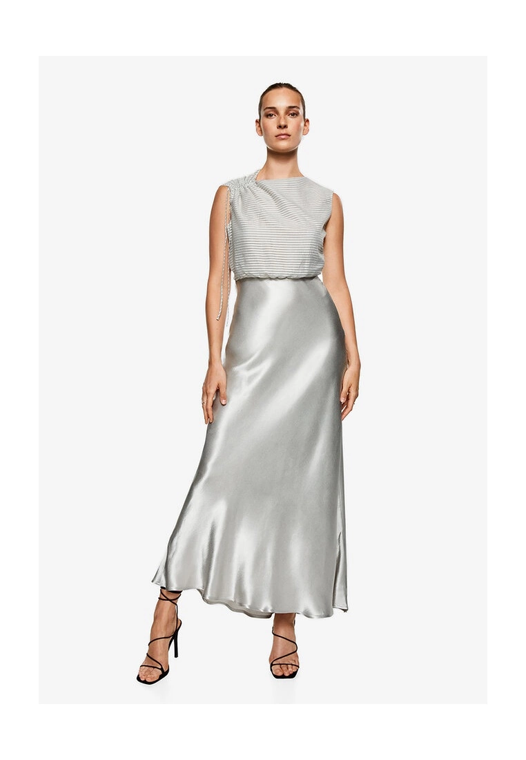 Mango Striped Satin Dress 3 Mango Striped Satin Dress