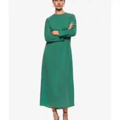 Mango Ruched Detail Dress