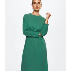 Mango Ruched Detail Dress -Mango popular store mango 6896 0555916 5