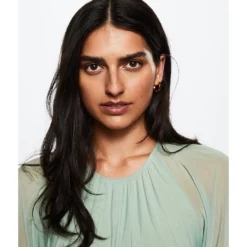 Mango Sheer Fabric Dress -Mango popular store mango 6902 3068916 3