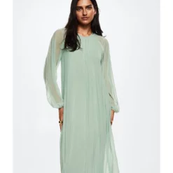 Mango Sheer Fabric Dress -Mango popular store mango 6903 3068916 4