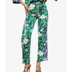 Mango Flower Print Trousers