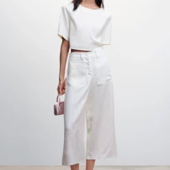 Mango Back Button Blouse -Mango popular store mango 6943 7387836 4