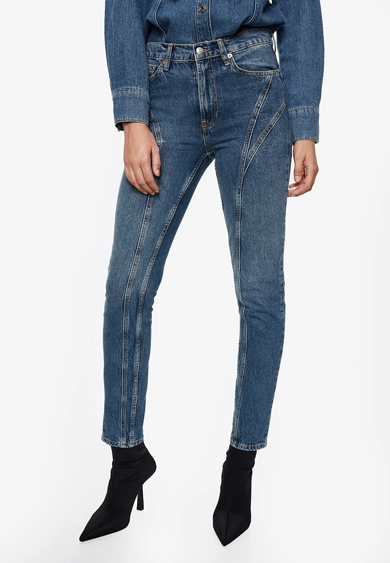 Mango Decorative Seam Jeans 3 Mango Decorative Seam Jeans