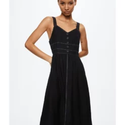 Mango Decorative Seam Dress 14 Mango Decorative Seam Dress -Mango popular store mango 6984 6612726 6