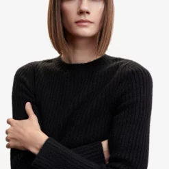 Mango Beaded Ribbed Sweater