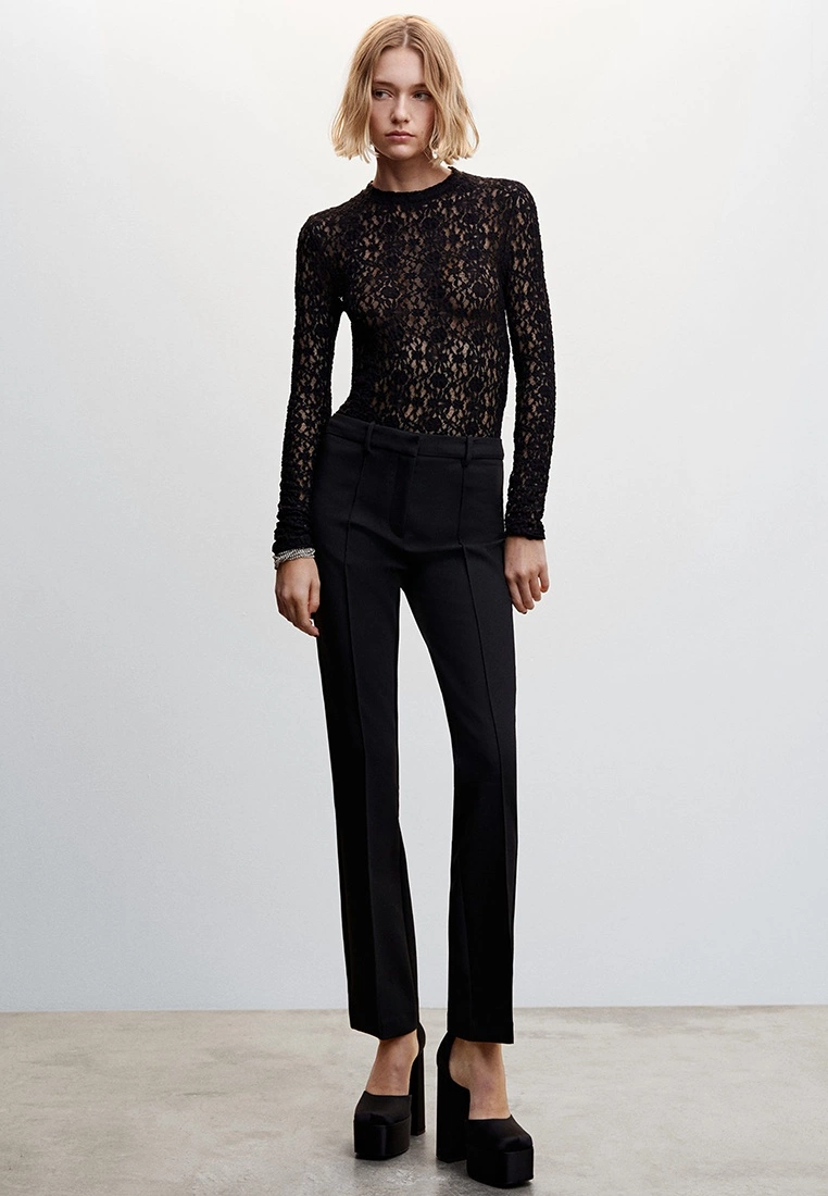 Mango Semi Transparent Embroidered Top 6 Mango Semi Transparent Embroidered Top - Image 4