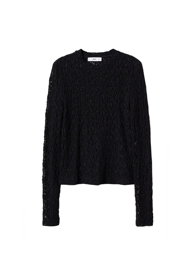 Mango Semi Transparent Embroidered Top 7 Mango Semi Transparent Embroidered Top - Image 5