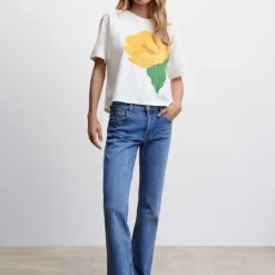 Mango Embroidered Printed T-Shirt 11 Mango Embroidered Printed T-Shirt -Mango popular store mango 7015 3377836 4