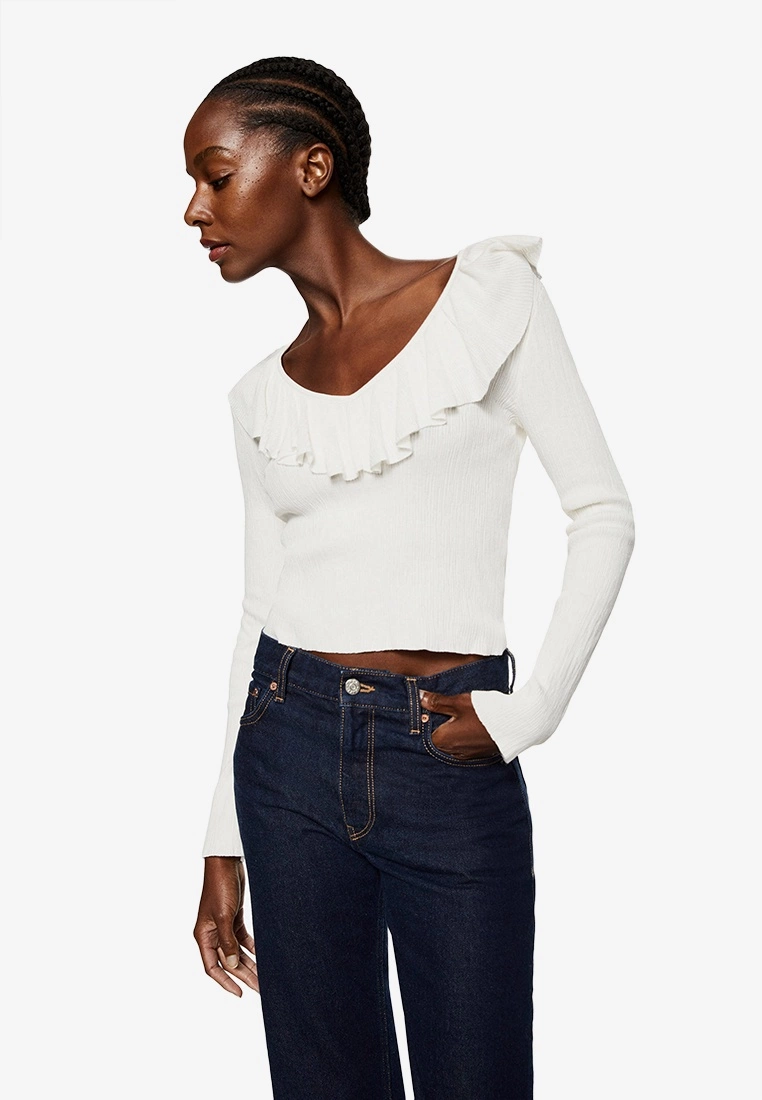 Mango Ruffle Neck Sweater 3 Mango Ruffle Neck Sweater