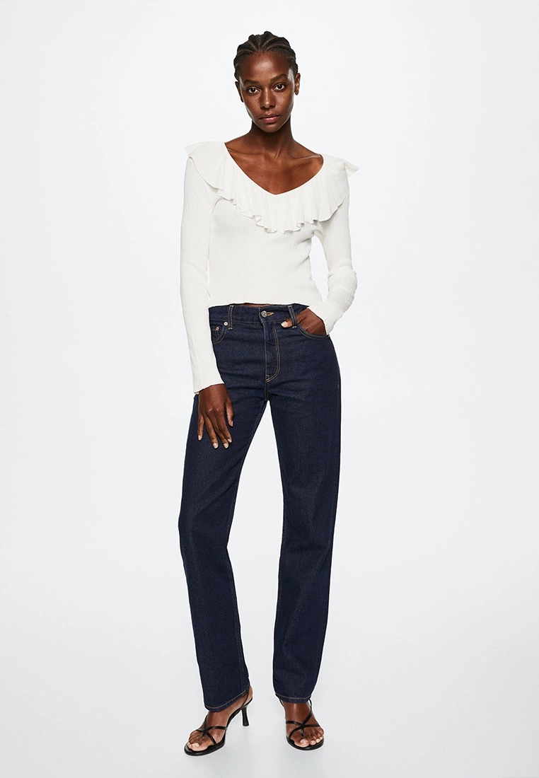 Mango Ruffle Neck Sweater 7 Mango Ruffle Neck Sweater - Image 5