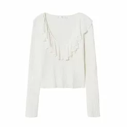Mango Ruffle Neck Sweater 15 Mango Ruffle Neck Sweater -Mango popular store mango 7030 6736336 7
