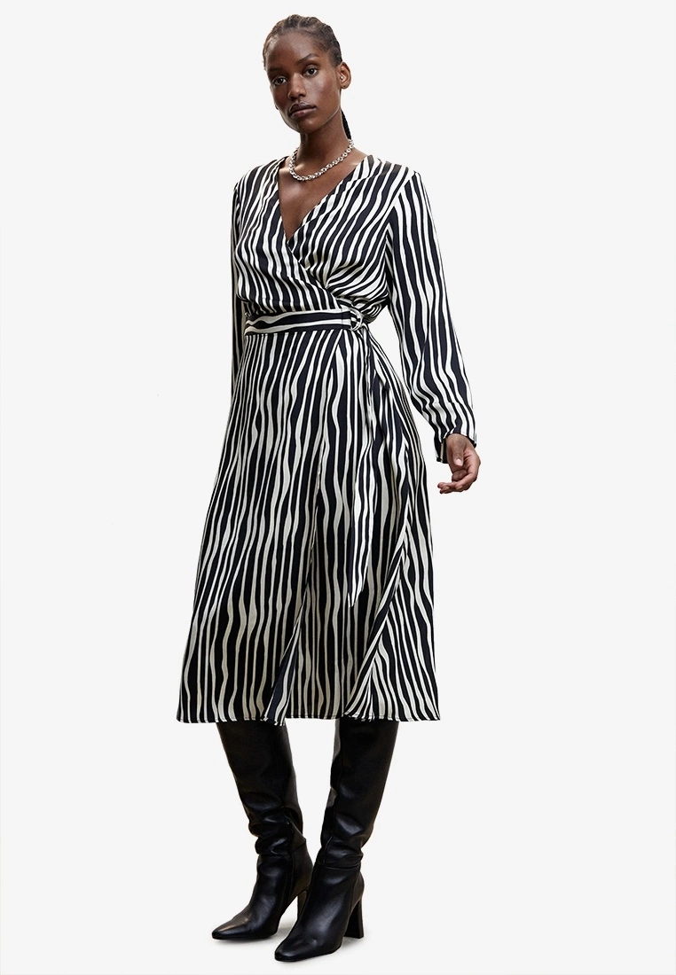 Mango Striped Midi Dress 3 Mango Striped Midi Dress