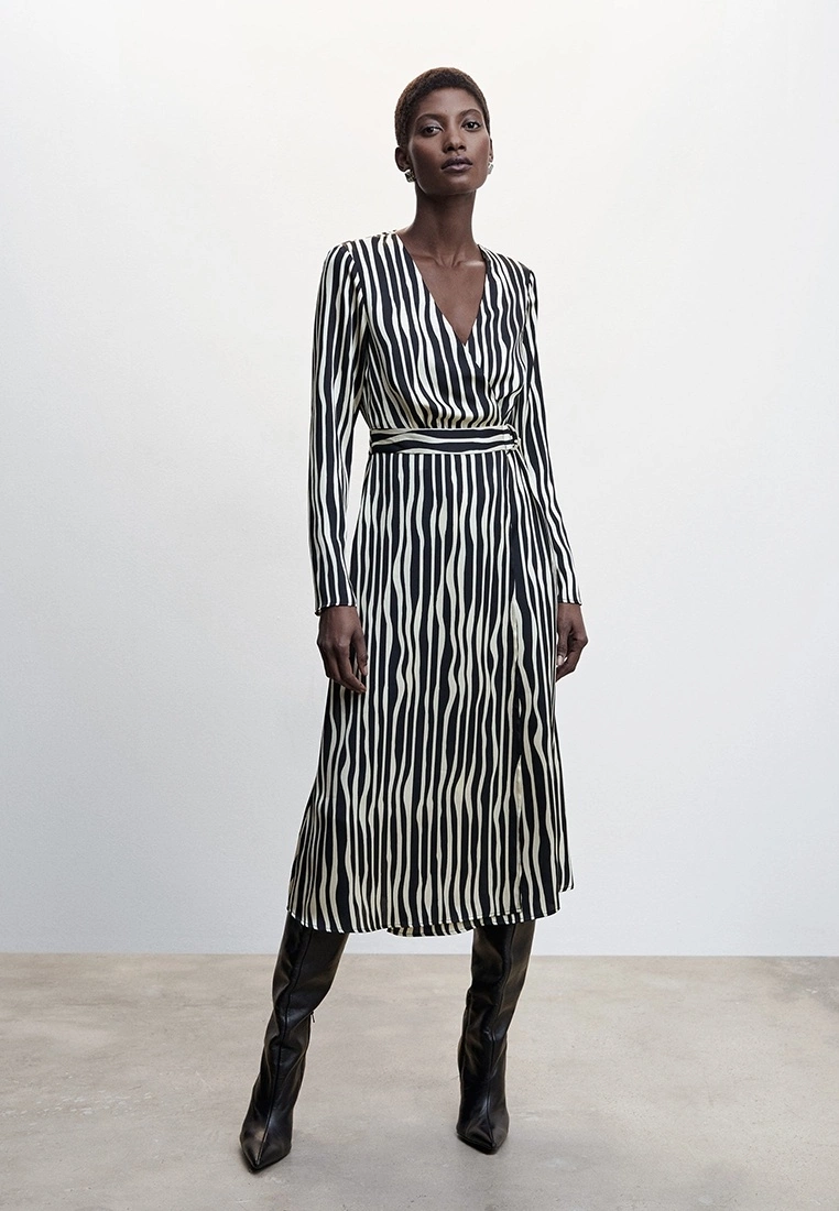 Mango Striped Midi Dress 6 Mango Striped Midi Dress - Image 4