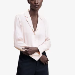 Mango Lapels Flowy Shirt