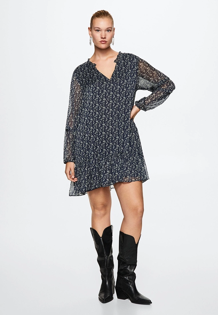 Mango Floral Chiffon Dress 8 Mango Floral Chiffon Dress - Image 6