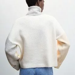 Mango Combined Panel Knit Sweater -Mango popular store mango 7034 7287836 2