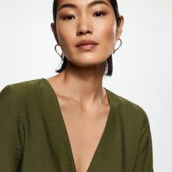 Mango Belt Satin Dress -Mango popular store mango 7037 4526336 3