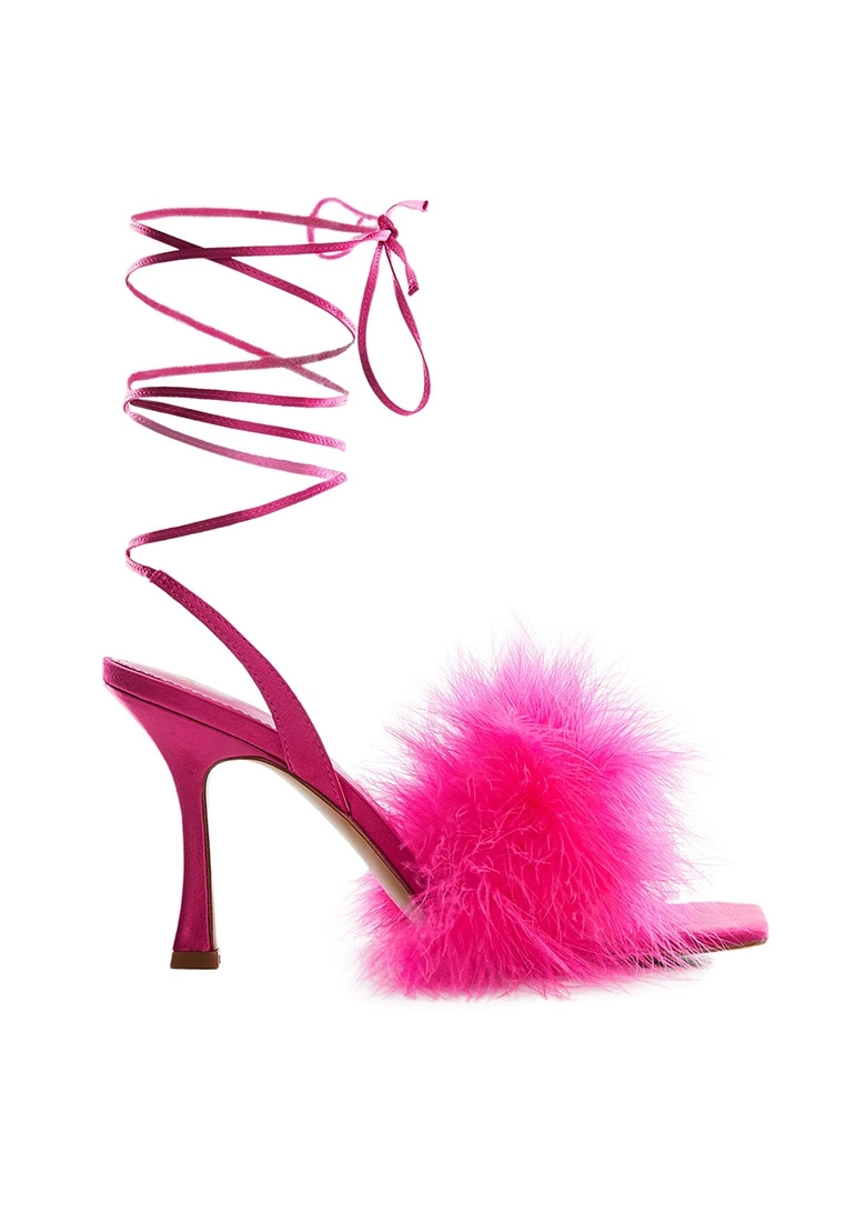 Mango Feather Details Stiletto Heels 3 Mango Feather Details Stiletto Heels