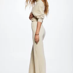 Mango Corduroy Trousers With Elastic Waist -Mango popular store mango 7045 0836336 3