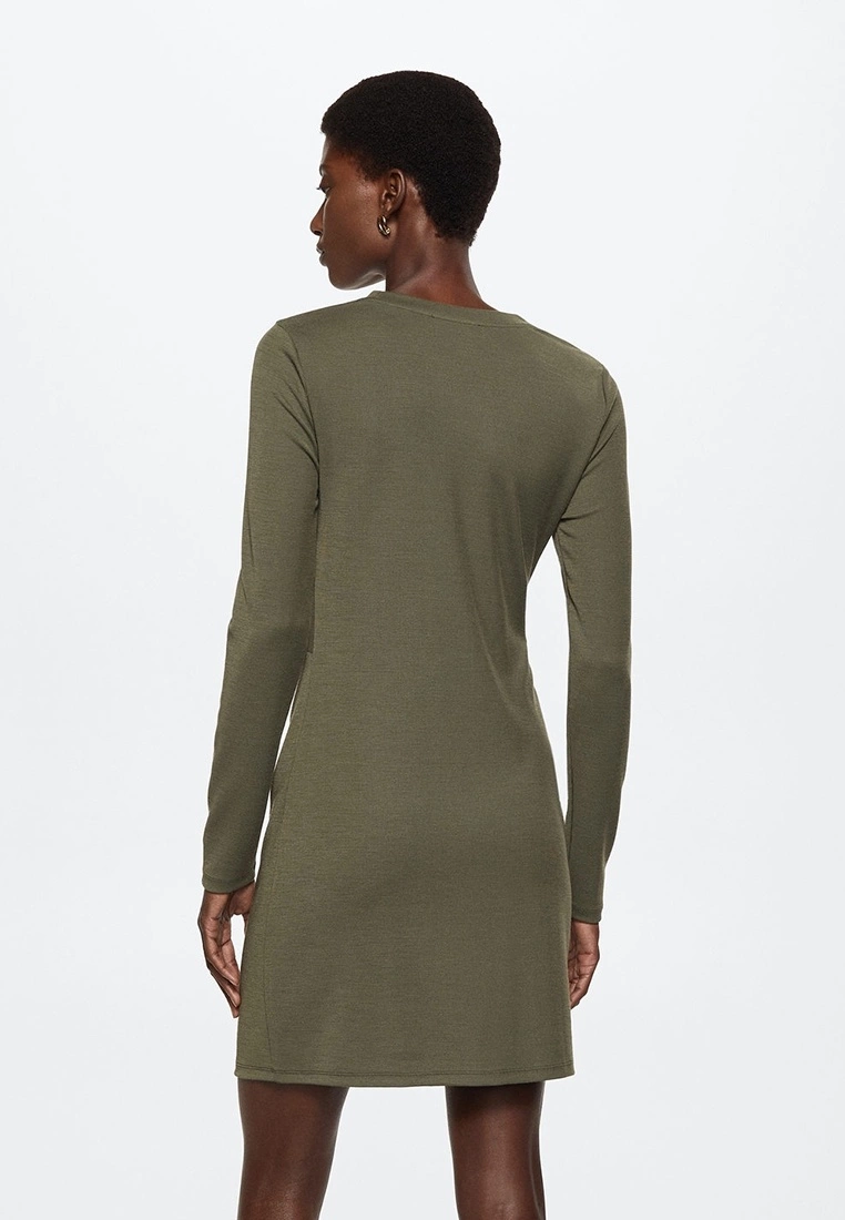 Mango Ribbed Knot Dress 4 Mango Ribbed Knot Dress - Image 2