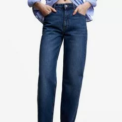 Mango Wide Leg Mid-Rise Jeans