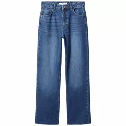 Mango Wide Leg Mid-Rise Jeans -Mango popular store mango 7058 0781046 8