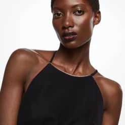 Mango Open Back Rhinestone Dress 10 Mango Open Back Rhinestone Dress -Mango popular store mango 7065 2417336 3