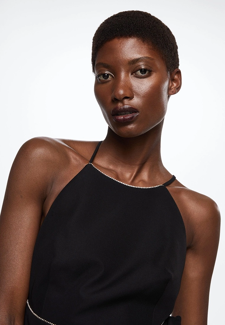 Mango Open Back Rhinestone Dress 5 Mango Open Back Rhinestone Dress - Image 3