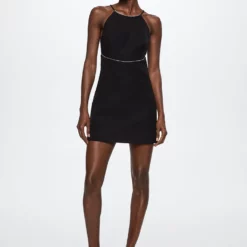 Mango Open Back Rhinestone Dress 11 Mango Open Back Rhinestone Dress -Mango popular store mango 7065 2417336 4