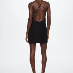 Mango Open Back Rhinestone Dress 12 Mango Open Back Rhinestone Dress -Mango popular store mango 7065 2417336 5