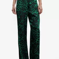 Mango Fluid Animal Print Pants