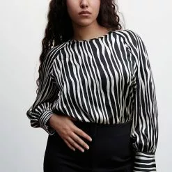 Mango Animal Print Blouse -Mango popular store mango 7086 8981046 5