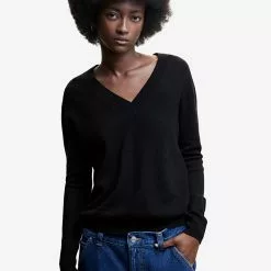 Mango V-Neck Wool Sweater