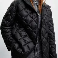 Mango Hood Quilted Coat -Mango popular store mango 7093 7981046 5