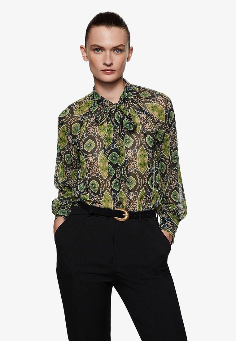 Mango Flowy Printed Blouse 3 Mango Flowy Printed Blouse