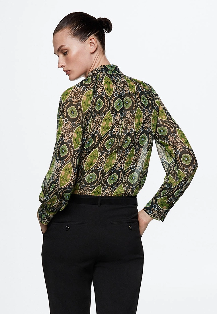 Mango Flowy Printed Blouse 4 Mango Flowy Printed Blouse - Image 2
