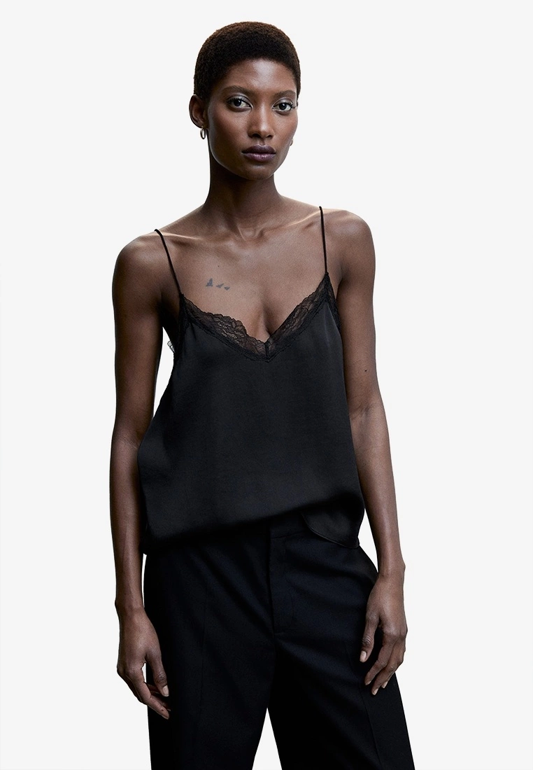 Mango Lace Trim Top 3 Mango Lace Trim Top