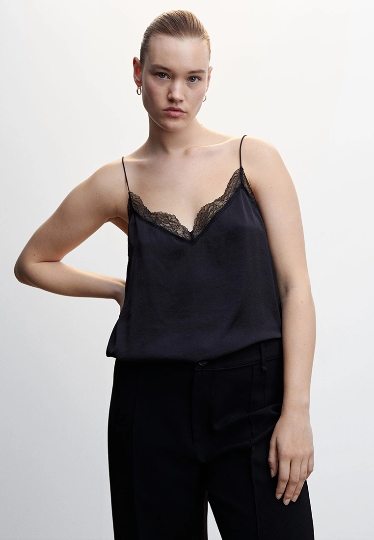 Mango Lace Trim Top 4 Mango Lace Trim Top - Image 2