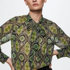 Mango Flowy Printed Blouse 14 Mango Flowy Printed Blouse -Mango popular store mango 7105 0826336 5