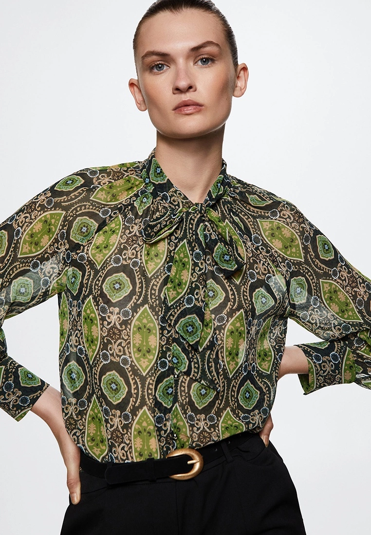 Mango Flowy Printed Blouse 7 Mango Flowy Printed Blouse - Image 5