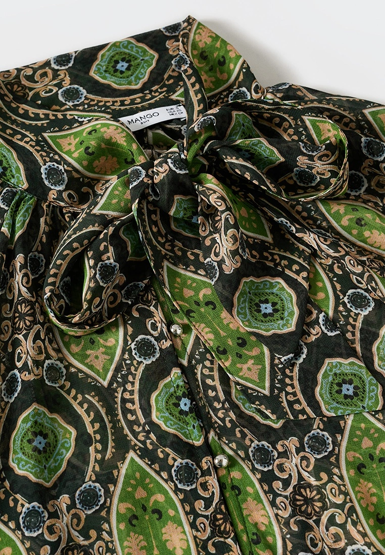 Mango Flowy Printed Blouse 9 Mango Flowy Printed Blouse - Image 7