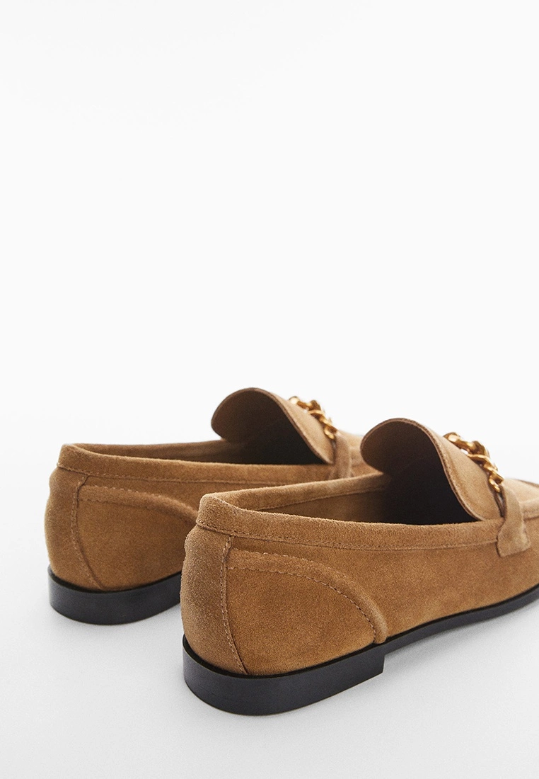 Mango Leather Loafers With Chain 5 Mango Leather Loafers With Chain - Image 3