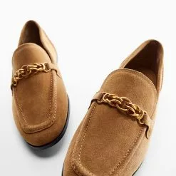 Mango Leather Loafers With Chain 12 Mango Leather Loafers With Chain -Mango popular store mango 7136 6781046 5