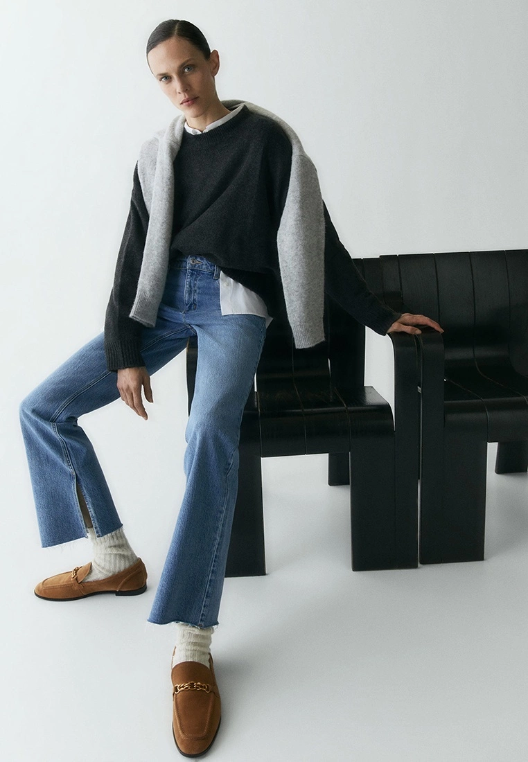 Mango Leather Loafers With Chain 8 Mango Leather Loafers With Chain - Image 6