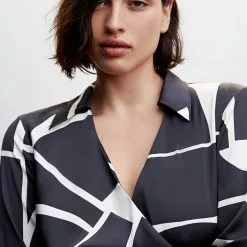 Mango Printed Satin Dress -Mango popular store mango 7141 8781046 6