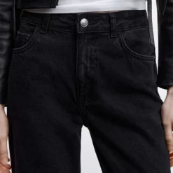 Mango Wide Leg Mid-Rise Jeans -Mango popular store mango 7146 1181046 3