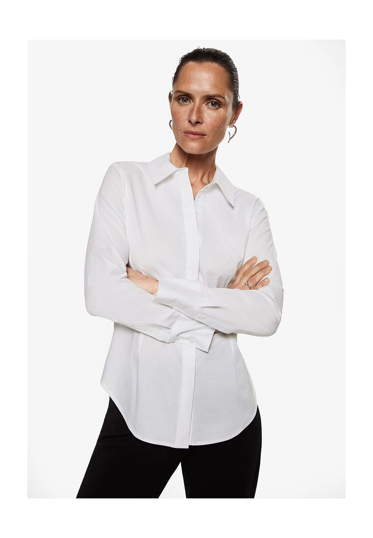 Mango Essential Cotton-Blend Shirt 3 Mango Essential Cotton-Blend Shirt