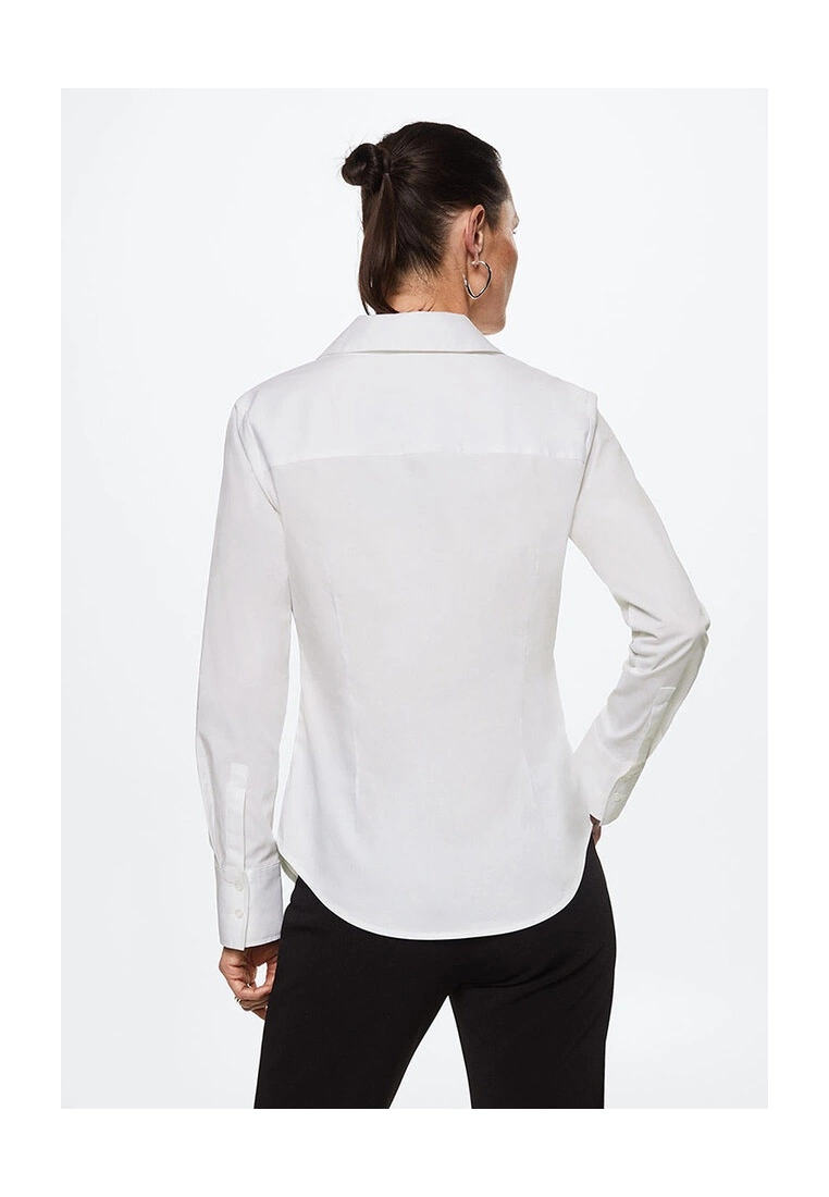 Mango Essential Cotton-Blend Shirt 4 Mango Essential Cotton-Blend Shirt - Image 2